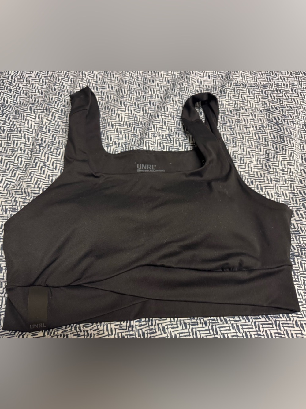 UNRL Performa Longline Bra in Black